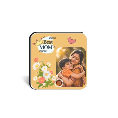 Personalized Best Mom Musical Fridge Magnet with Rechargeable Speaker & Photo